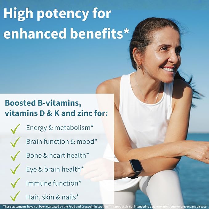 Igennus Methylated Women's 50+ Multivitamin with Calcium & Magnesium, Pure & Clean, All-Day Nutrient Delivery with High-Strength B-Vitamins, Antioxidant Support, Iron and Copper Free, 60 Vegan Tablets