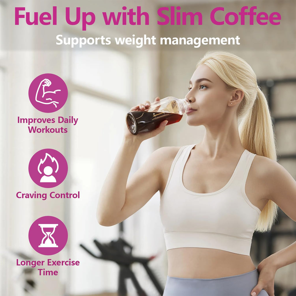 Skinny Coffee Green Coffee Bean Extract Powder | USTAR Slim Coffee with 12 Natural Health Blends Gluten-Free Instant Coffee for Energy & Metabolism, 360g (36 Sticks)