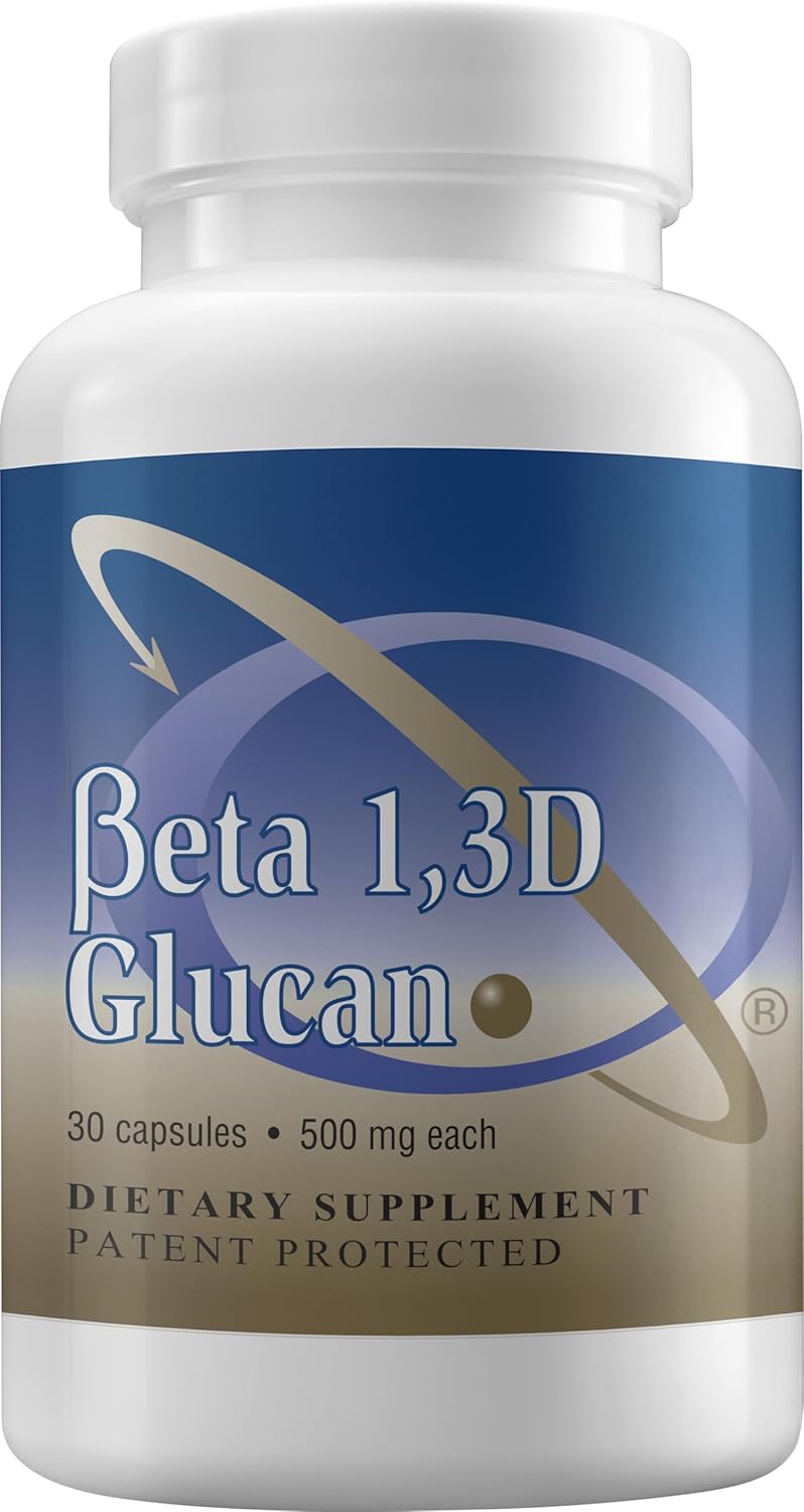 Immune Support Supplement Highly Purified Beta Glucan 500 mg (beta glucan Fiber) (500mg beta glucan Powder per Capsule)