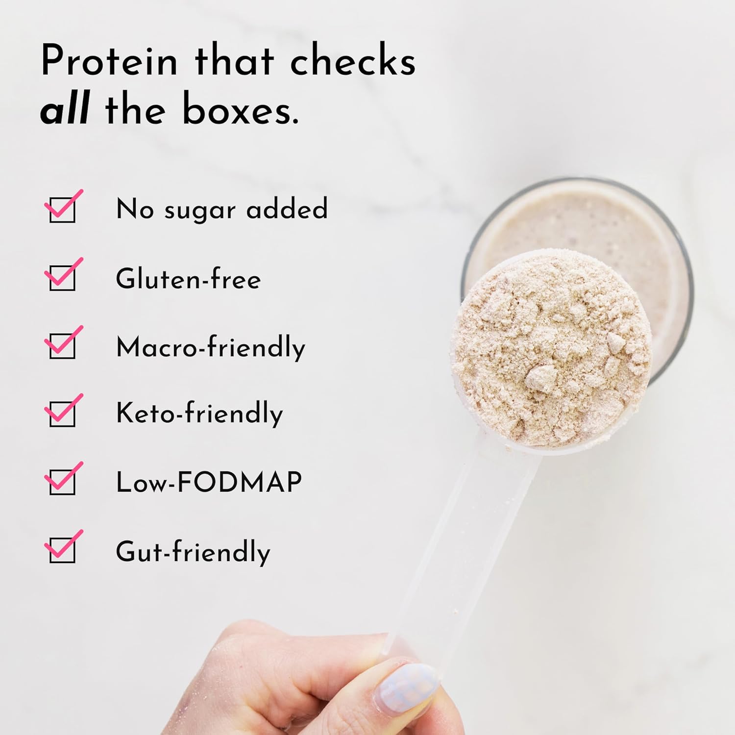 JUST INGREDIENTS Vanilla Bean Protein Powder – 20-Serving Blend with 100% Grass-Fed Whey & Organic Plant Proteins – Real Vanilla Bean & Cinnamon – Supports Muscle Recovery, Energy*
