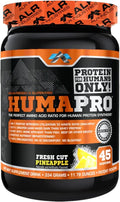 Humapro | Amino Acids Protein Matrix for Humans | 99% Utilization for Lean Muscle | Vegan, Gluten Free | 334g / 45 Servings (Fresh Cut Pineapple)