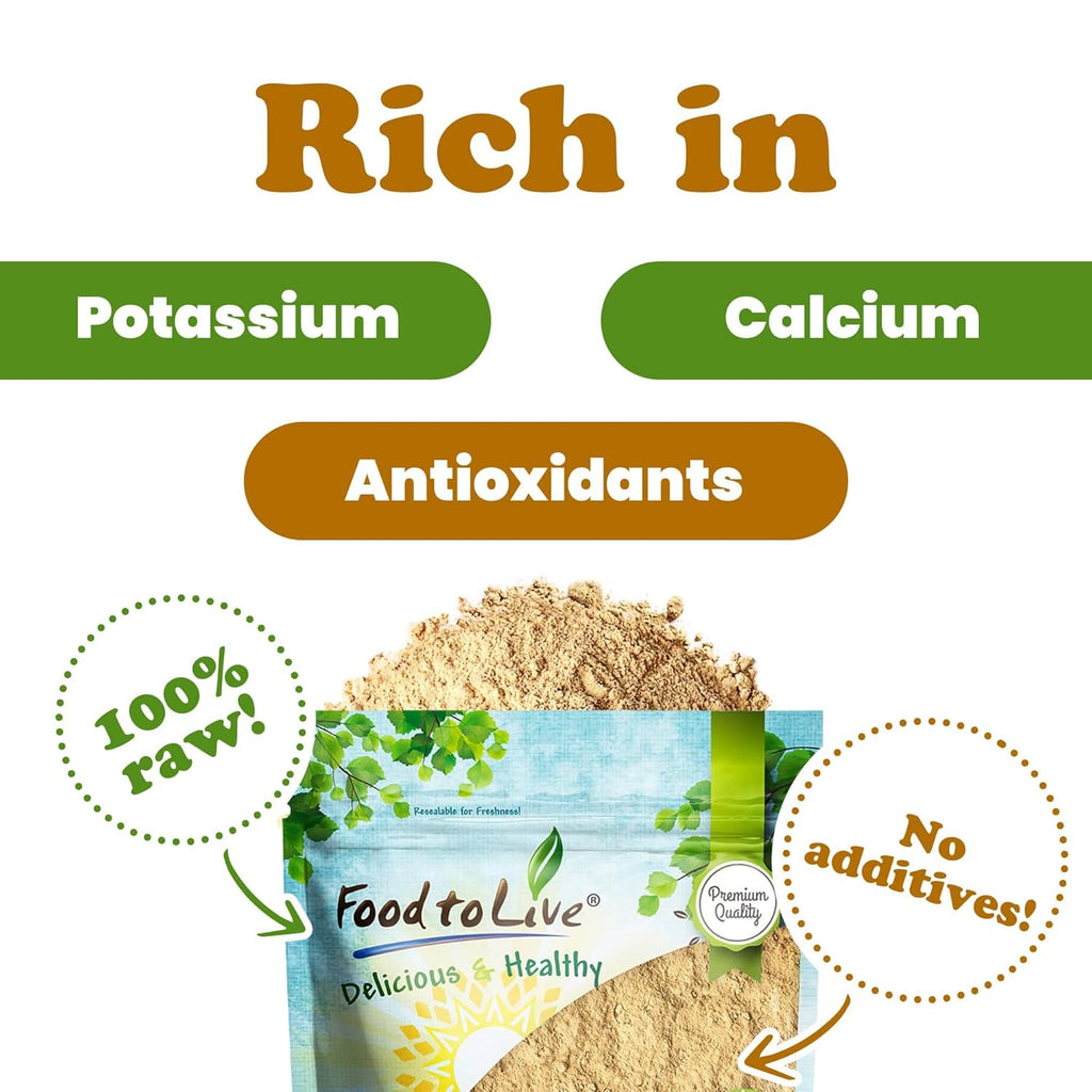 Food to Live Yellow Maca Powder, 4 Pounds – Raw Ground Maca Root, Vegan, Kosher, Keto, Non-Gelatinized, Bulk, Rich in Vitamin C