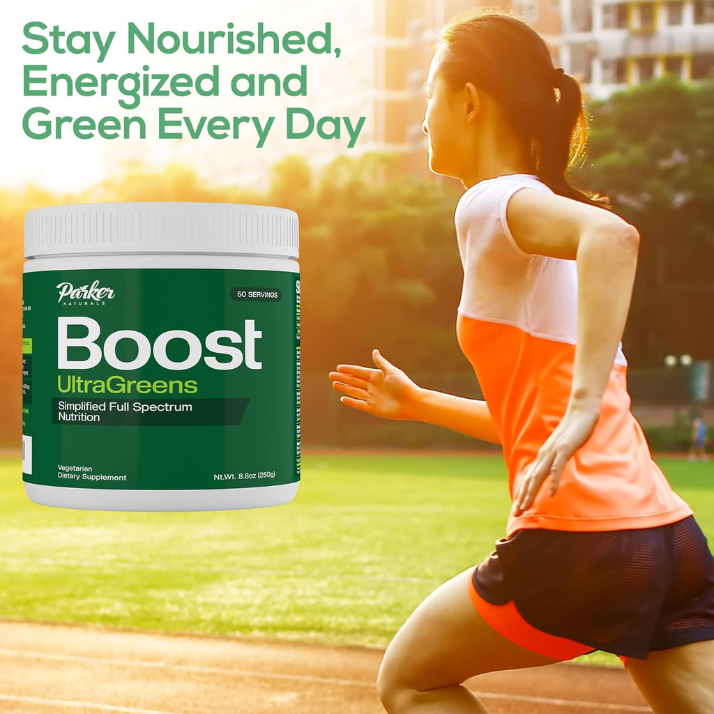 Greens Superfood Powder 50 Servings – Boost UltraGreens Super Greens Powder – Organic Spirulina, Grasses & Antioxidants | Premium Superfood for Daily Energy | Detox & Whole-Body Wellness