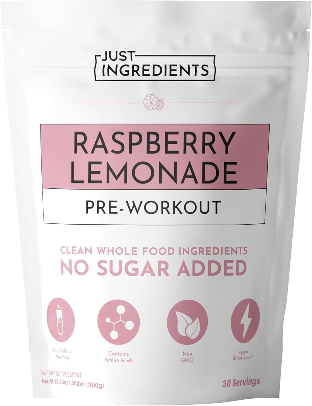 Pre-Workout Raspberry Lemonade | 30 Servings | 150 mg Caffeine Per Serving | Made with Real Food Ingredients | Gluten-Free | No Artificial Sweeteners | Supports Energy and Muscle Recovery