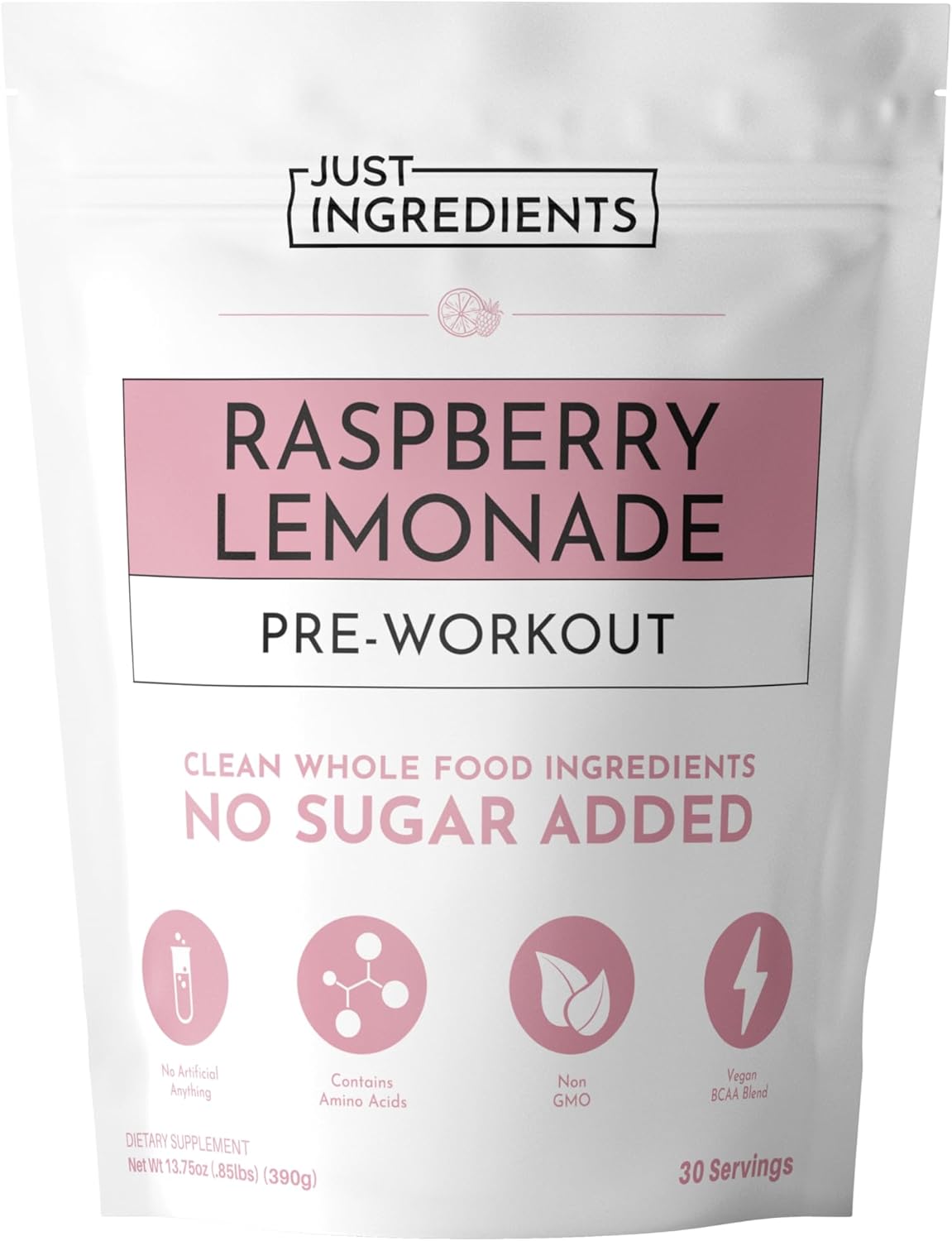 Pre-Workout Raspberry Lemonade | 30 Servings | 150 mg Caffeine Per Serving | Made with Real Food Ingredients | Gluten-Free | No Artificial Sweeteners | Supports Energy and Muscle Recovery
