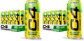 Cellucor C4 Energy Carbonated Zero Sugar Energy Drink, Pre Workout Drink + Beta Alanine, Sour Gummy Splash, 16 Fl Oz (Pack of 24)