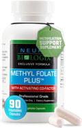 Methyl Folate Plus - Advanced Blend of L-5-Methylfolate, Folinic Acid & B Vitamins for Methylation Support - Methylfolate Supplement for Neurological & Immune Function Support