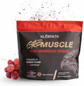 GRO Muscle Pre-Workout Supplement - Vegan, Non-GMO, Allergen and Gluten Free - Grape Crush, 25 Servings