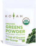 KOYAH - Organic Greens Blend Powder (Equivalent to 30 Cups Fresh Greens): Freeze-Dried, Whole-Vegetable