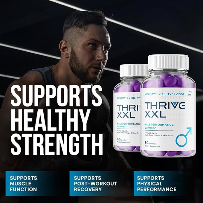Thrive XXL Multivitamin Gummies – ThriveXXL Gummy Advanced Natural Support (3 Pack – 180 Gummies)
