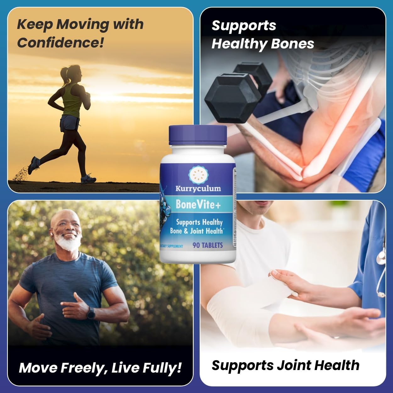 BoneVite+, Bone and Joint Health Supplement, 90 Tablets