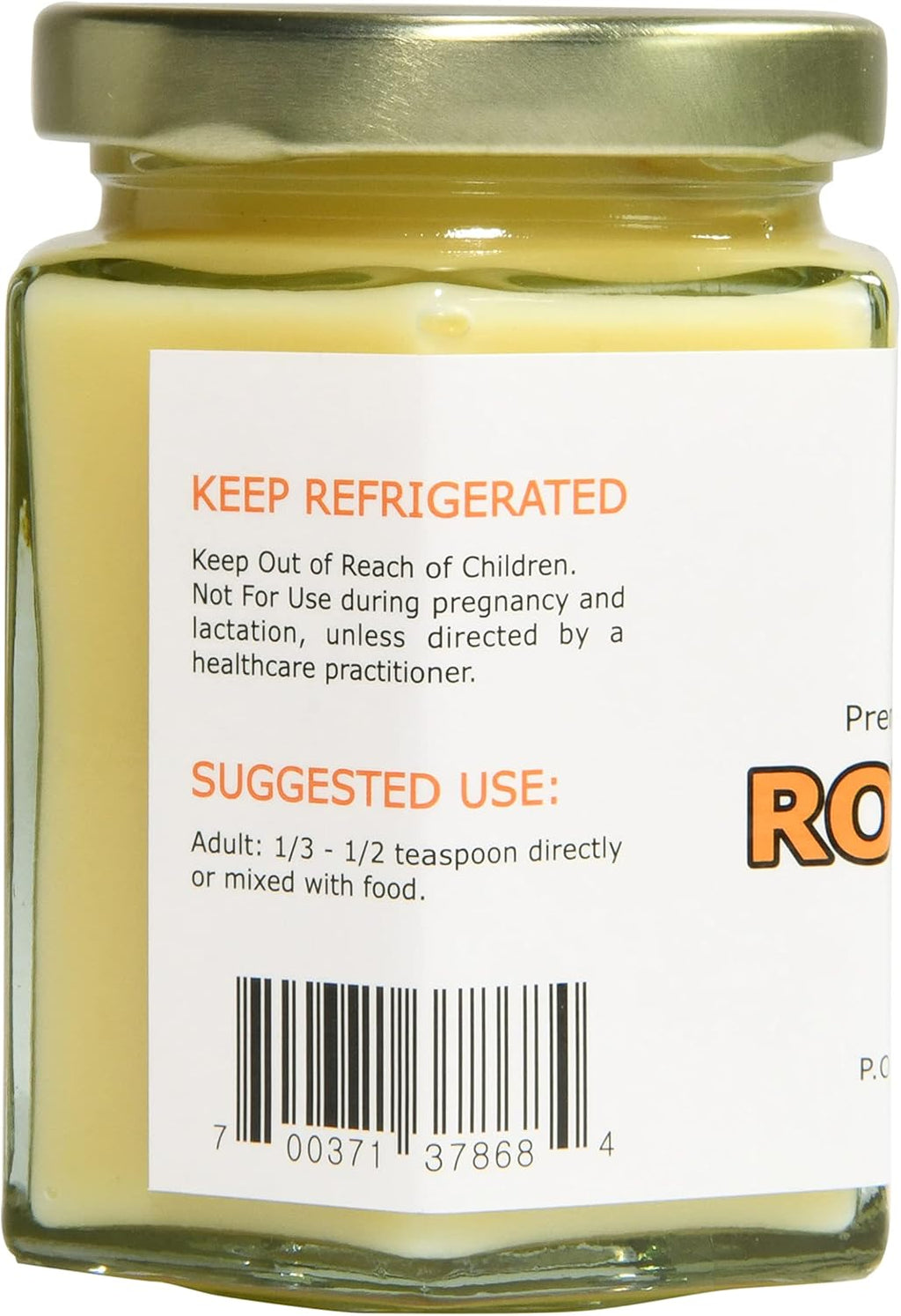 Royal Jelly Organic – Unfiltered Raw Royal Jelly Energy Supplement for Men and Women – Immune Support Supplement with Retinol, Vitamin B, Biotin, Niacin, – 6.5 oz, Glass jar
