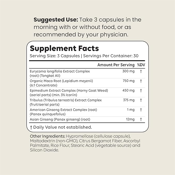 ALPHA BULL – Male Performance Supplement for Men – Performance, Size & Stamina Support – Tongkat Ali, Maca, Horny Goat Weed & Ginseng – 90 Capsules (30-Day Supply)