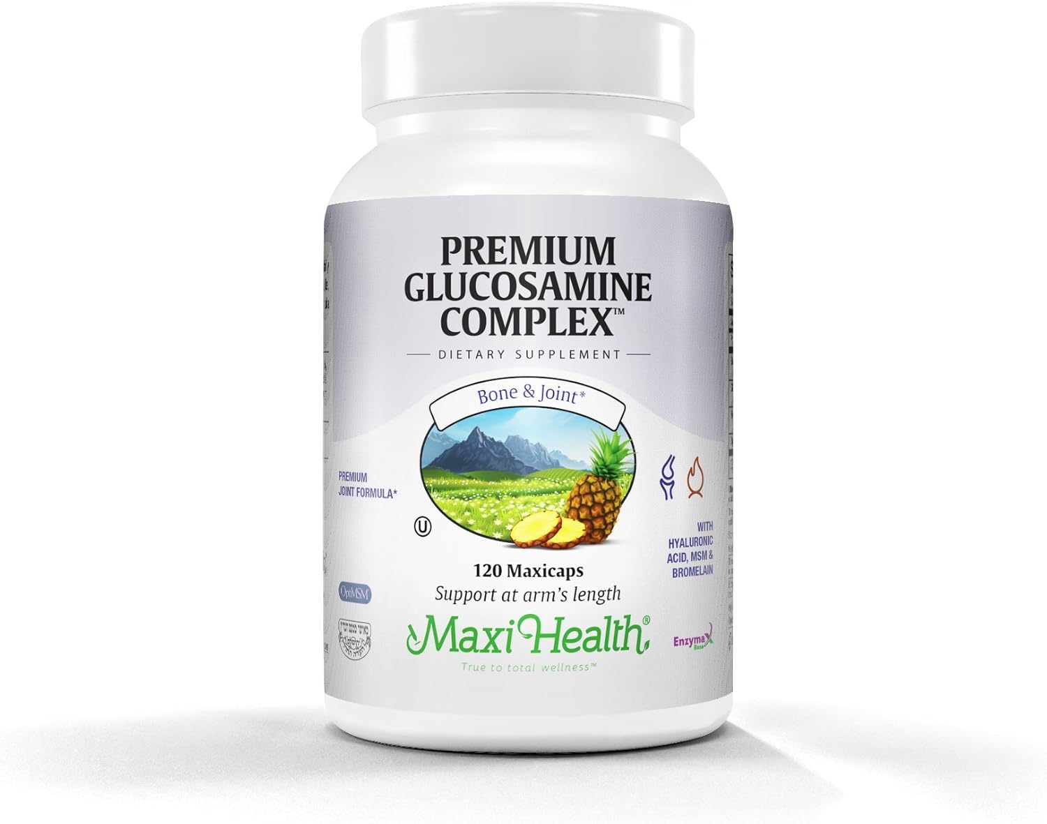 Maxi Health Premium Glucosamine Complex Joint Formula with MSM, 120 Count
