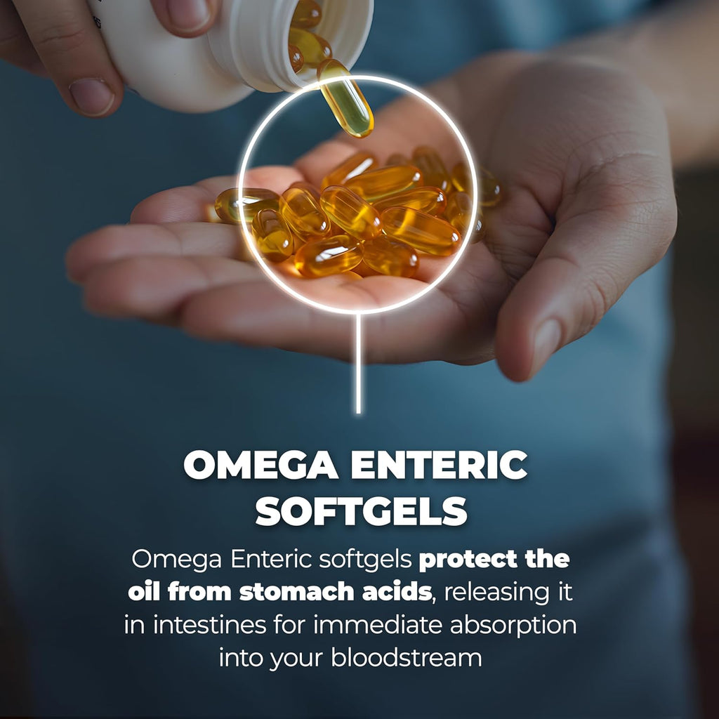 PUREHEALTH RESEARCH Complete Omega 3 Fish Oil Softgels - Omega-3 Fatty Acid Supplements- EPA DHA Supplement - Non-GMO- 90 Soft Gels