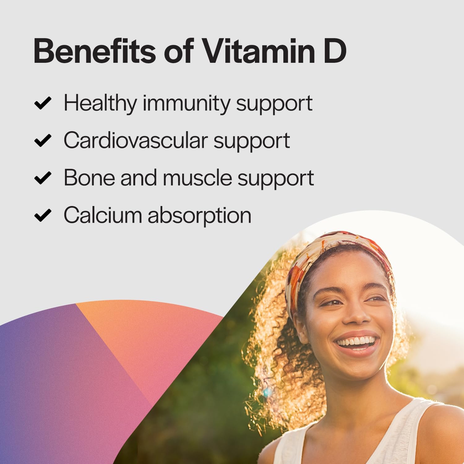 Vitamin D3 K2 Vitamin 5000 IU - VIT D3 K2 Supplement for Calcium Absorption, Bone Strength, Cardiovascular & Immune Function Support, Soy-Free, Non-GMO 30 Vegetarian Capsules