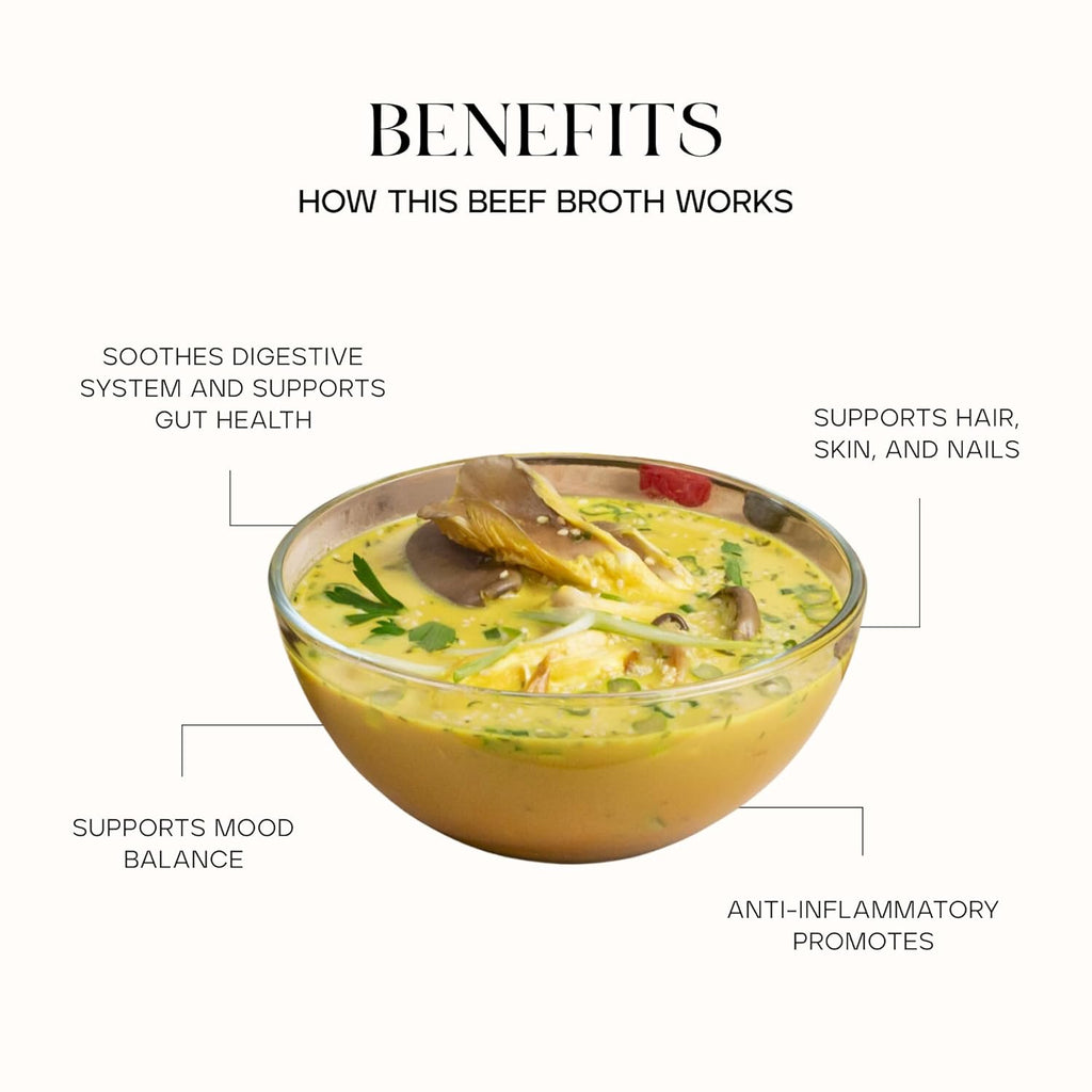 Kroma 24K Beef Bone Broth Powder, 7 Packets, 7 Servings, 5.46 Oz – 100% Grass Fed Gluten Free Powder - Collagen-Rich High Protein Broth w/Organic Ingredients - Animal Based Protein for Gut Health & Joint Support