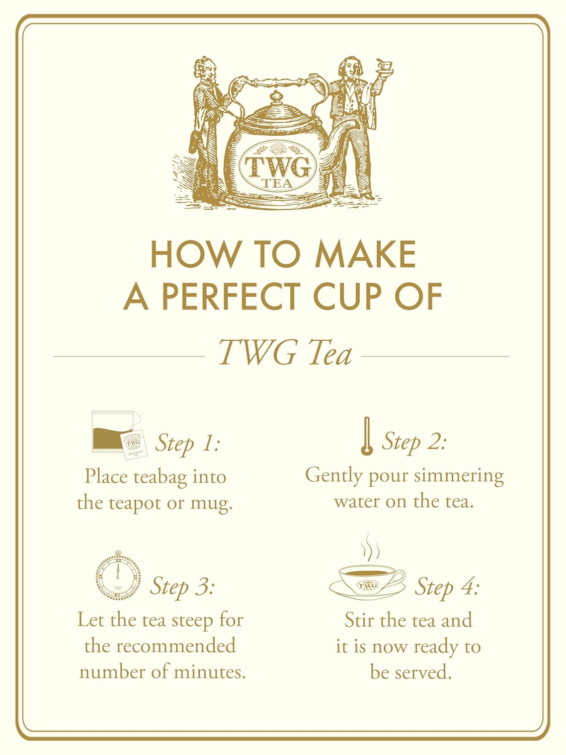 TWG Tea | Follow Me Tea | Green Tea | Ginseng & Pineapple | 15 Hand Sewn Cotton Teabags | Gift Set