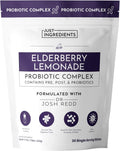 Elderberry Lemonade 3‑In‑1 Probiotic Complex – 30‑Stick Drink Mix with Prebiotics, Probiotics & Postbiotics – 5 Billion CFU Spore Strains + Lemon Extract – Immune, Gut & Digestive Support