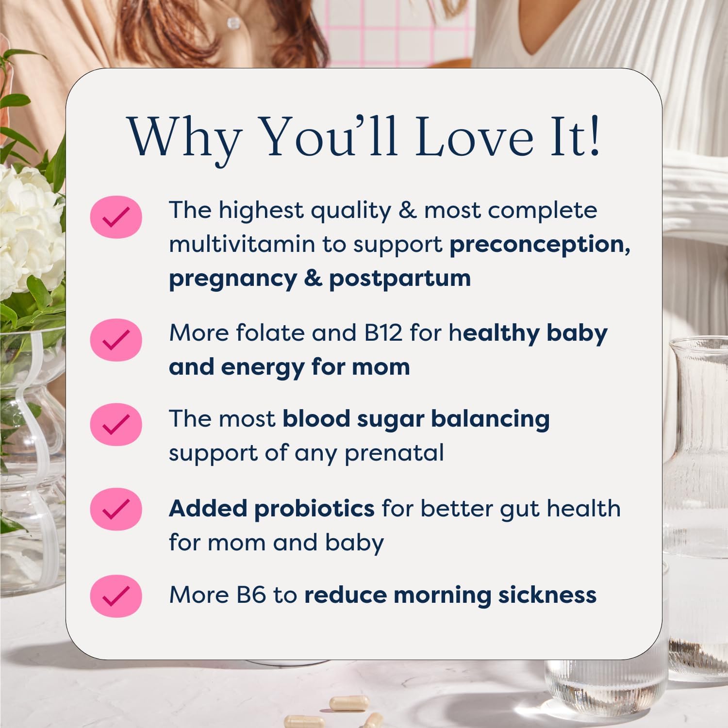 The Prenatal Supplement, Alleviates Morning Sickness and Contains Essential Nutrients Formulated to be The Complete Prenatal and Postnatal Support - 180 Capsules