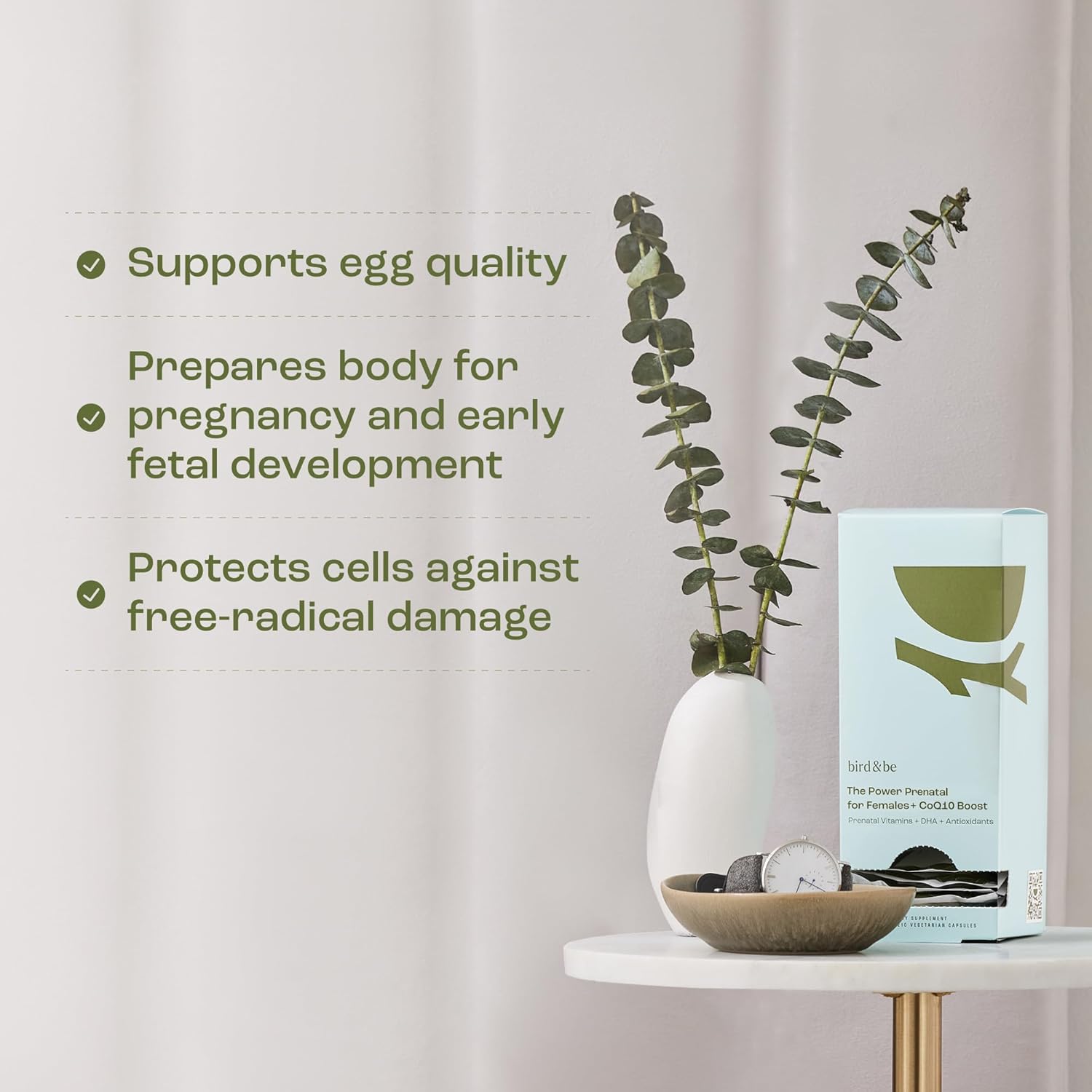 bird&be The Power Prenatal for Females with Coq10 Boost
