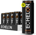 Echelon Pre-Workout Energy Drink - 12-Pack, Mango Reaper - Peak Performance, Sustained Energy, Focus and Endurance Dietary Supplement - 300mg of Caffeine, Beta-Alanine, L-Theanine & Fiber - Vegan