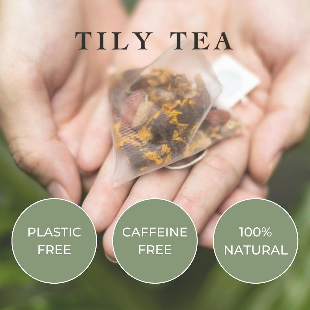 Tily Through The Day Herbal Tea - Caffeine Free - 10 Plastic-Free Teabags