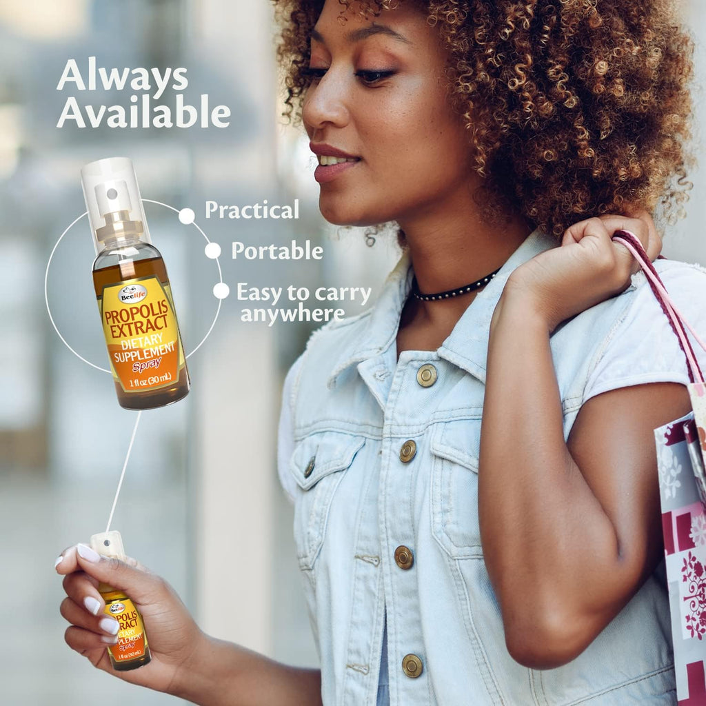 Beelife Propolis Sore Throat Relief Spray - Propolis Spray - Natural Immune Support, Helps Calm Cough & Dry, Itchy Throat - No Sugar - 3-Pack