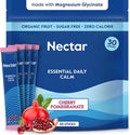 Nectar Calm Magnesium Glycinate Drink Mix - Sugar Free & Zero Calorie - with Organic Ashwagandha, Vitamin D, L-Theanine, Hydrating Electrolytes - Relax, Focus & Calm (Cherry Pomegranate 30 Sticks)