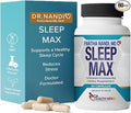 Sleep Max Natural Sleep Aid – Magnesium, GABA, 5-HTP & Taurine – REM Sleep & Deep Sleep Supplement Without Melatonin – Non-Habit Forming Vegan Herbal Sleep Aid – Non-GMO – 60 Capsules
