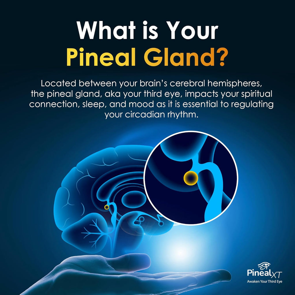 Pineal XT Gold - Pineal Gland Supplement - Third Eye Awakening - Focus and Memory Supplement for Brain - 7 Powerful Ingredients Decalcify, Detox, and Activate Your Pineal Gland, 3 Pack