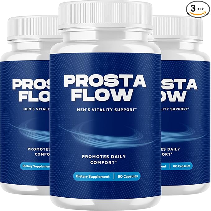 (3 Pack) ProstaFlow Capsules - Official Prosta Flow Prostate Health Supplement Support Pills Natural Ingredients - Maximum Strength, Premium Formula Health & Wellness, 180 Capsules for 3 Months