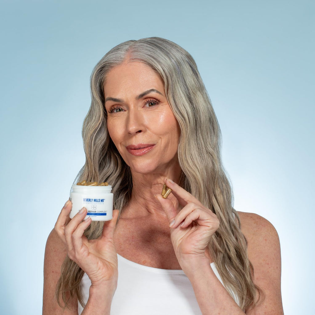 Beverly Hills MD Dermal Repair Anti-Aging Supplement - Hyaluronic Acid, Collagen, Vitamins for Smooth, Plump Skin (3)