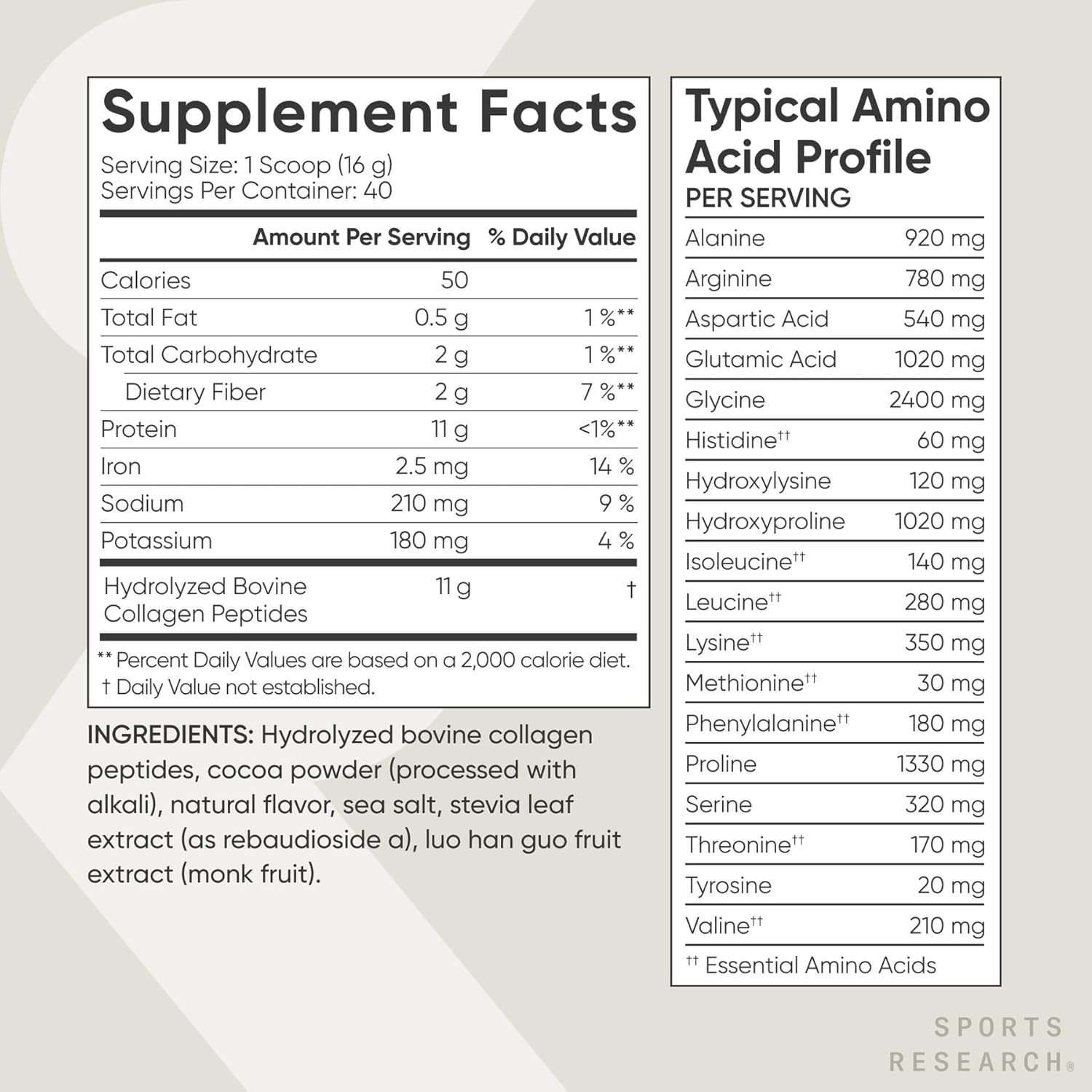 Sports Research Collagen Peptides - Hydrolyzed Type 1 & 3 Collagen Powder Protein Supplement for Healthy Skin, Nails, & Joints - Easy Mixing Vital Nutrients & Proteins, Collagen for Women & Men
