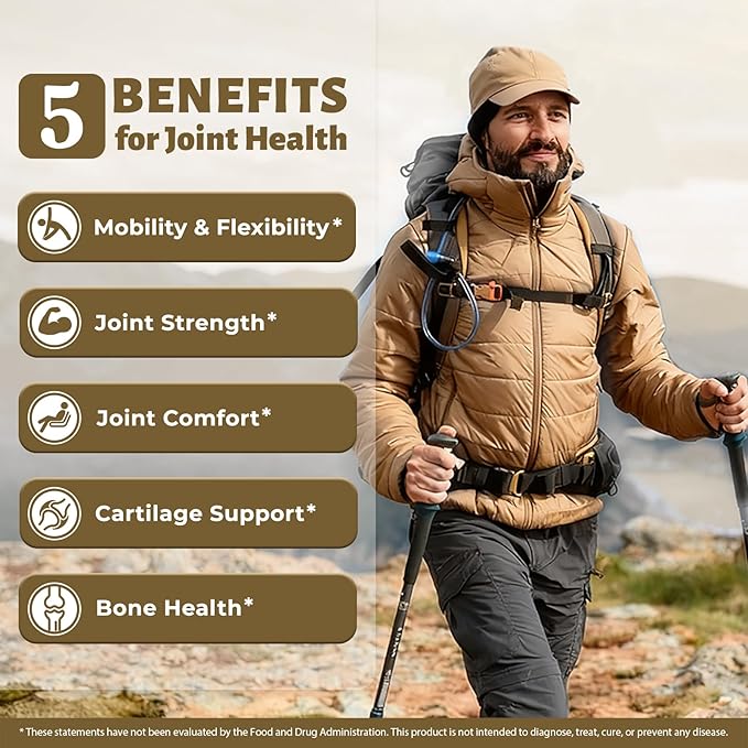 Joints Health Suppplement, Glucosamine Chondroitin MSM - Joint Support Supplement for Women and Men with Turmeric, MSM &Boswellia, for Cartilage, Joint Health and Flexibility - 360 Capsules