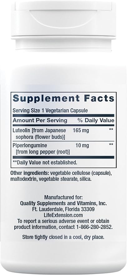 Life Extension GEROPROTECT® Autophagy Renew, Luteolin, piperlongumine, Cellular Health Support, Healthy Aging, Gluten-Free, Non-GMO, Vegetarian, 30 Capsules
