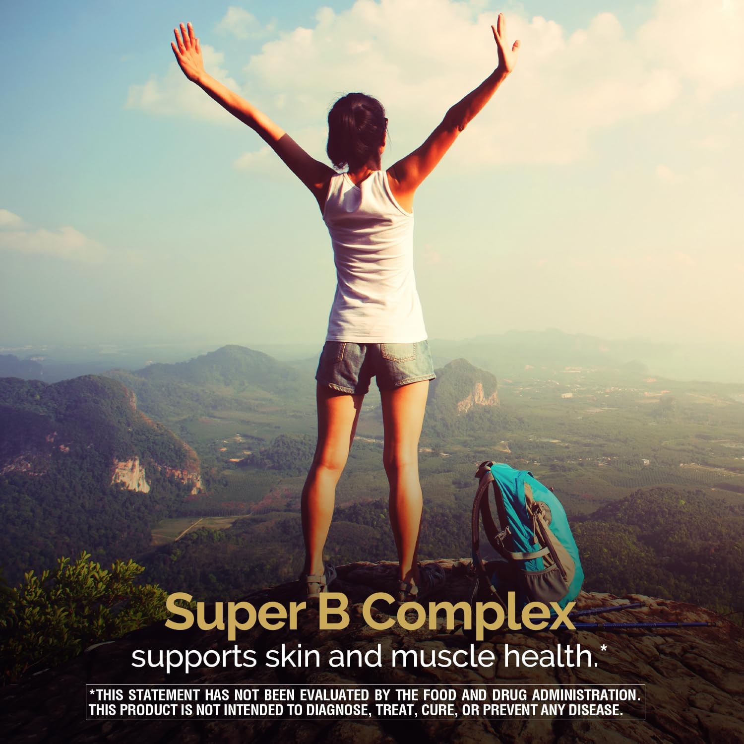 Nature's Wonder Super B Complex with Vitamin C, Vitamin B12, & Folic Acid – Supports Energy Metabolism, Immune Function, Nervous System, Skin & Muscle Health, 150 Tablets