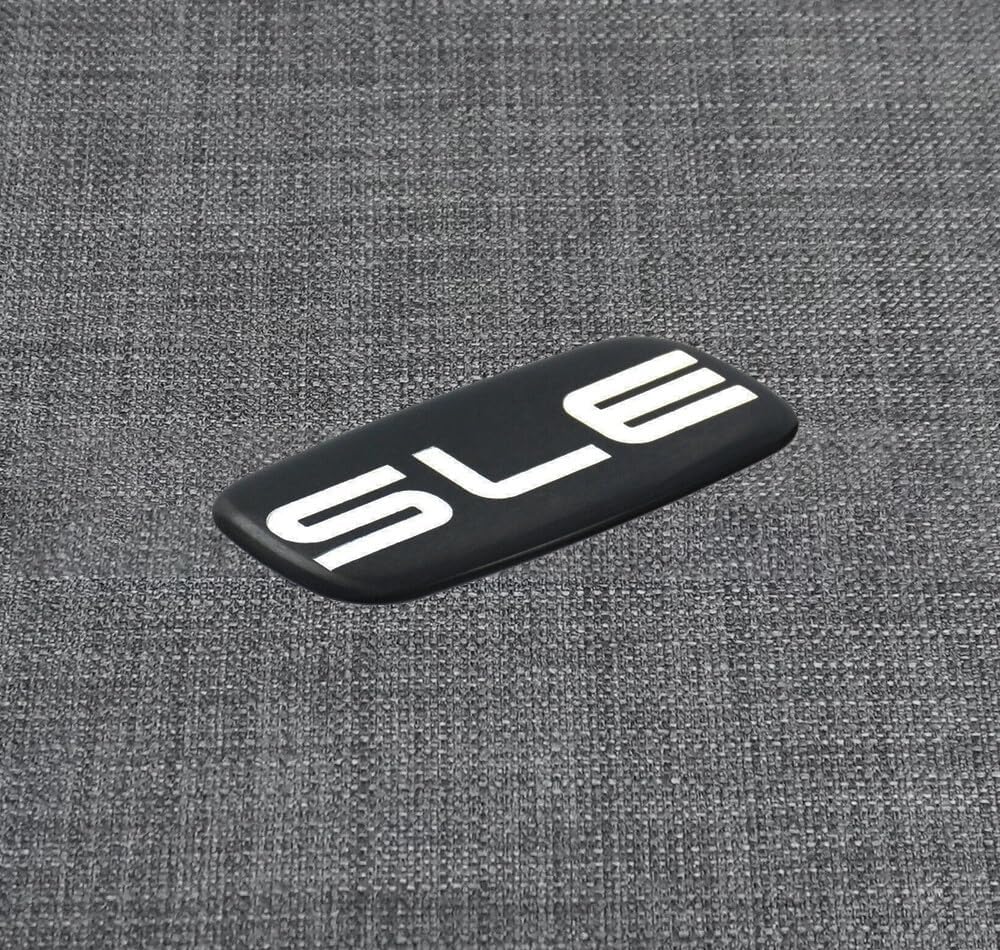 Pair Set SLE Emblems 3D Nameplate Sticker Badge Compatible with Sierra Suburban Yukon 1500 2500 3500 15036134 (Chrome)
