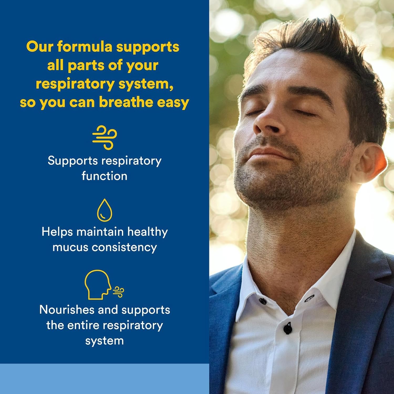 Lung, Bronchial & Sinus Health by Natural Factors, Natural Supplement for Respiratory Health and Easy Breathing, 45 tablets (45 servings)