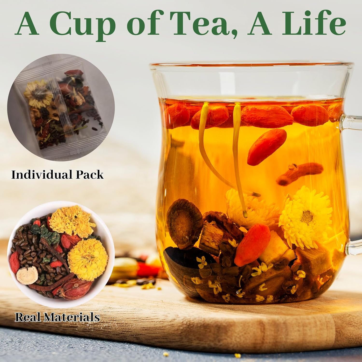 Liver & Kidney Detox Tea - Dandelion Wolfberry Tea, 7 Herbal Ingredients Blend, Goji Berry Chrysanthemum Chinese Cassia Seed Kidney Cleanse (2)