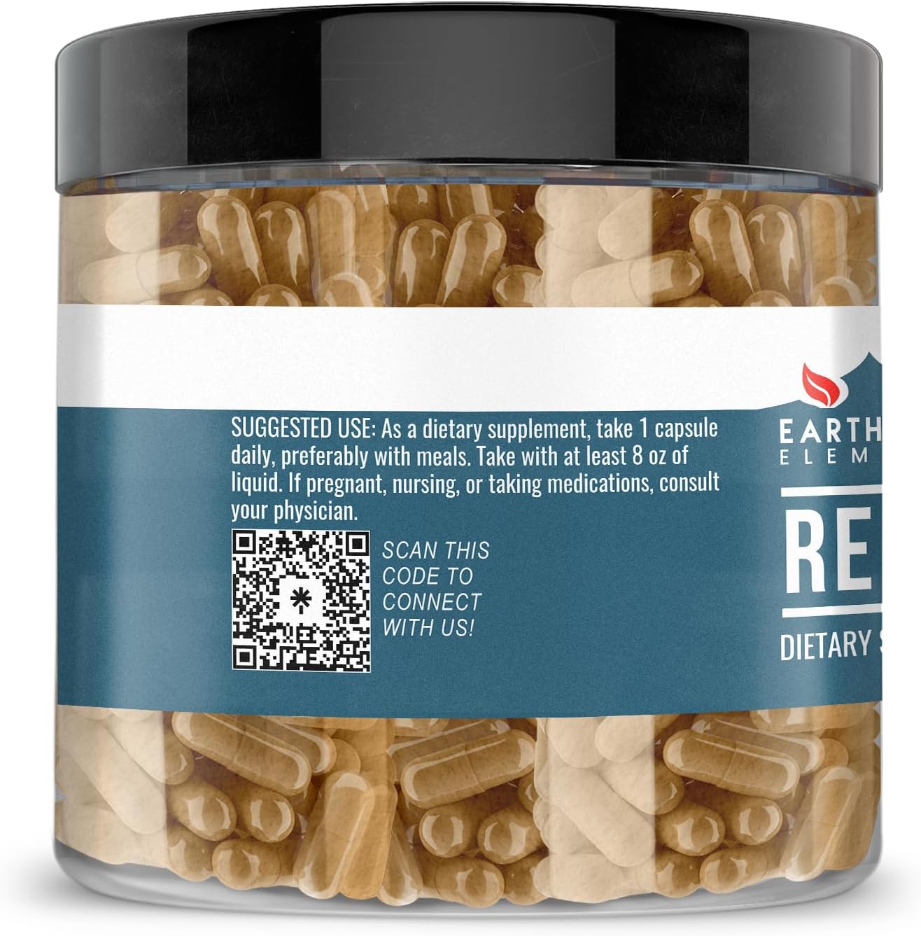 Earthborn Elements Red Clover, 200 Capsules, Pure & Undiluted, No Additives