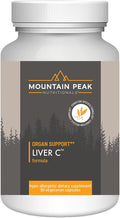 Mountain Peak Nutritionals Liver C - Liver Support & Detox Supplement - w/Milk Thistle (Siliphos®), Turmeric, and Mushroom Blend - Promotes Healthy Liver Function & Energy (90 Vegetarian Capsules)