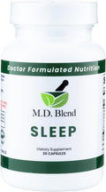 Sleep - Natural Supplement with L-Theanine, Ashwagandha, Magnesium, Valerian Root, Melatonin - Non-Habit Forming Formula for Deep Sleep & Rejuvenating Rest - 60 Capsules