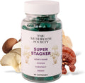 Super Stacker - 4-in-1 Mushroom Supplement Wellness Blend - Lion’s Mane, Oyster, Chestnut & Reishi - Immune, Focus & Daily Vitality - 60 Vegan Capsules