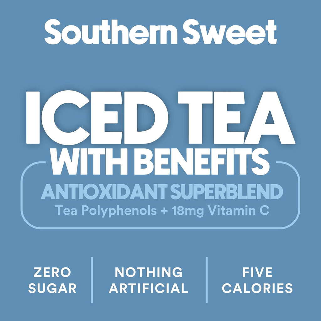 Ryl Iced Tea, Wallen's Sweet, Antioxidant Superblend, Zero Sugar, Low Carb, Low Calorie Iced Tea, 16.0 Fl Oz (4-Pack)