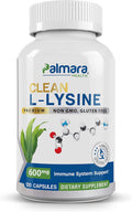 Clean L-Lysine 600mg, 120 Capsules | Vegan, Non-GMO, & Gluten Free