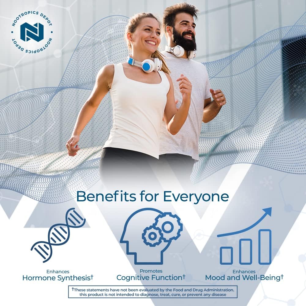 Nootropics Depot Pregnenolone Quick Dissolve Tablets | 5mg | Micronized | Mood, Cognition, & Hormone Support | 365 Count