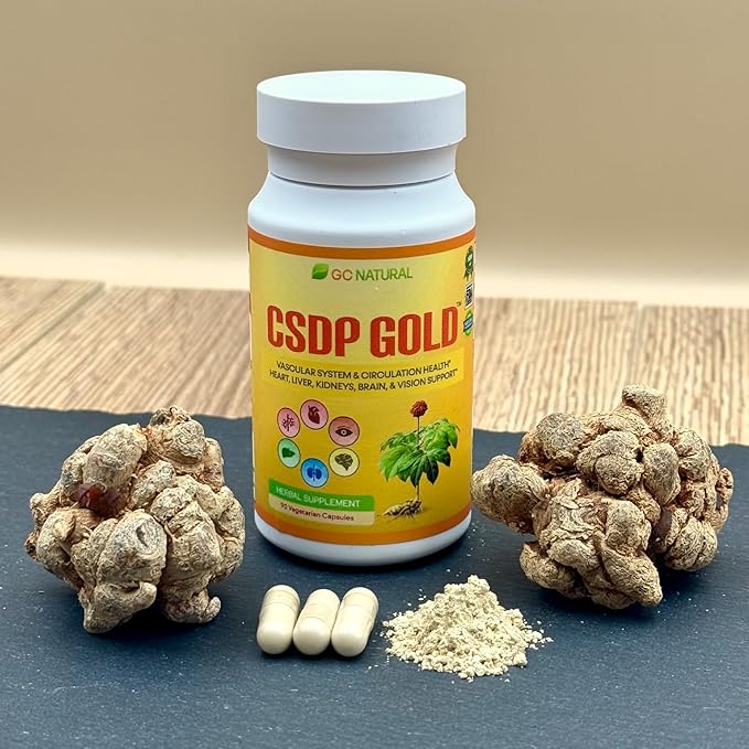 CSDP Gold Ginseng Herbal Supplement, Supports Circulatory System