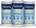 Replenza Daily Replenisher GLP-1 Nutritional Support, Powder, Muscle Recovery, Digestive Health & Skin Elasticity Mix of Amino Acids, Prebiotics and Collagen Peptides – Lemon Flavored, 3 Pack