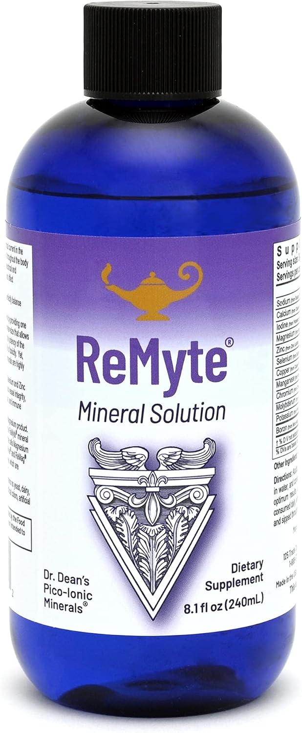 RnA ReSet ReMyte – Electrolyte Mineral Solution with Magnesium, Iodine, Selenium & Zinc, 8.1 Fl Oz (1-Pack)